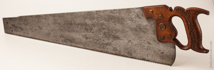 Fine 8 point 26 inch Crosscut STANLEY No. 820 Tool Box Saw SWEETHEART