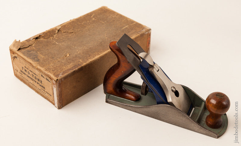 STANLEY No. OH4 Two Tone Smooth Plane MINT in Original Box