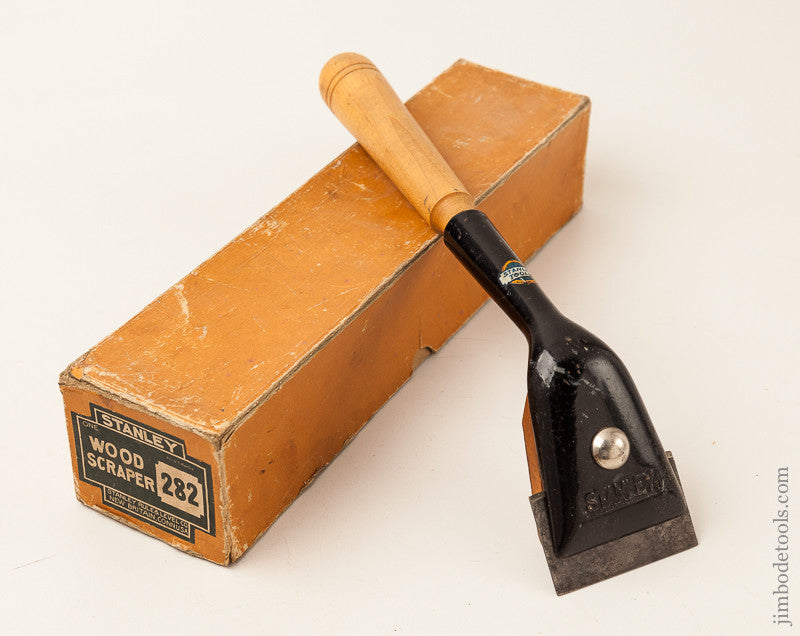 STANLEY No. 282 Wood Scraper NEAR MINT with Decal in Original Box SWEETHEART
