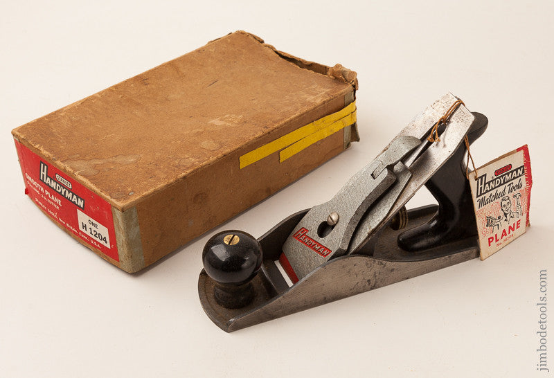 STANLEY HANDYMAN No. H1204 Smooth Plane with Tag in Original Box