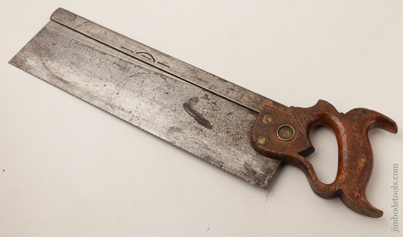 13 point 14 inch Crosscut Back Saw by HENRY DISSTON & SONS PHILADA Sharpened by BLACKBURN TOOLS 