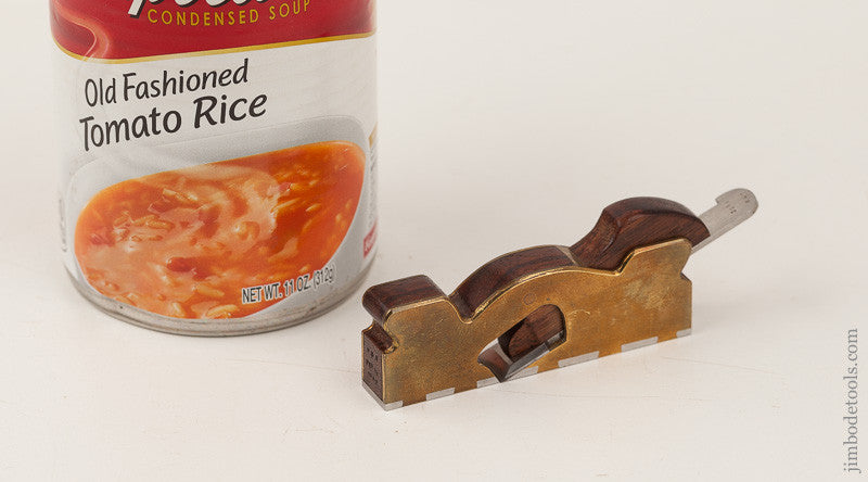 Awesome Miniature FPR 1992 Steel Soled Gunmetal and Rosewood Shoulder Plane 