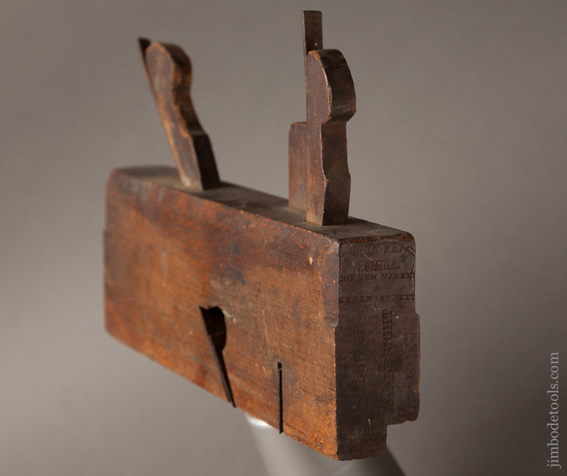 7/8 inch Dado Plane by JOHN VEIT CORNEW MARKET & GREEN STREET PHILA circa 1857-99 GOOD+ with Paint - 67110