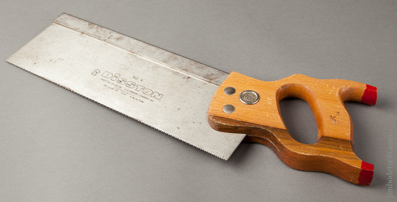 13 point 12 inch Crosscut DISSTON No. 4 Back Saw NEW OLD STOCK