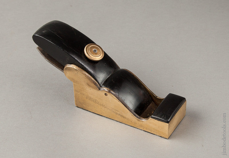 Stunning Ebony and Gunmetal Thumb Plane 