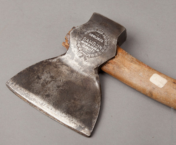 Rare! HOWLAND'S SAMSON Embossed Side Axe 