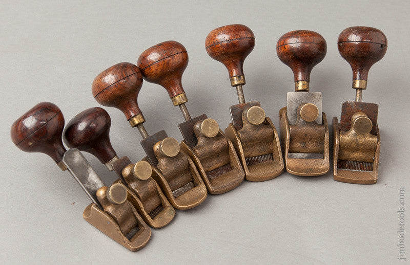 Comprehensive Set of Seven Rosewood Handled Violinmaker's Planes