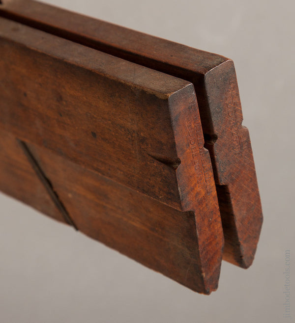 Pair of No. 2 Hollow and Round Molding Planes by ISRAEL O. BEATTIE MIDDLETOWN New York circa 1854-72