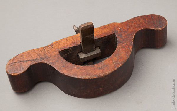 Old Wooden Hag's Tooth Router Plane with 5/16 inch Iron