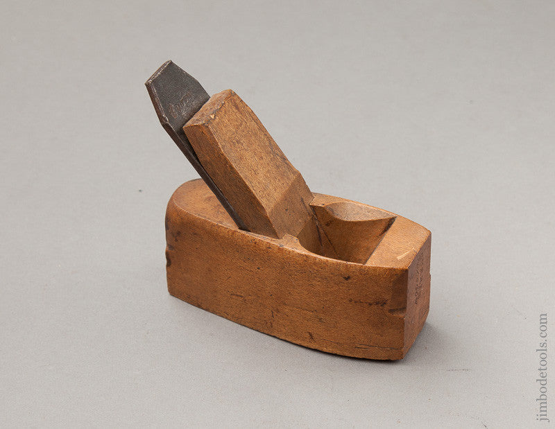 3 3/4 inch Beech Coffin Plane by CURRIE GLASGOW circa 1828-1875