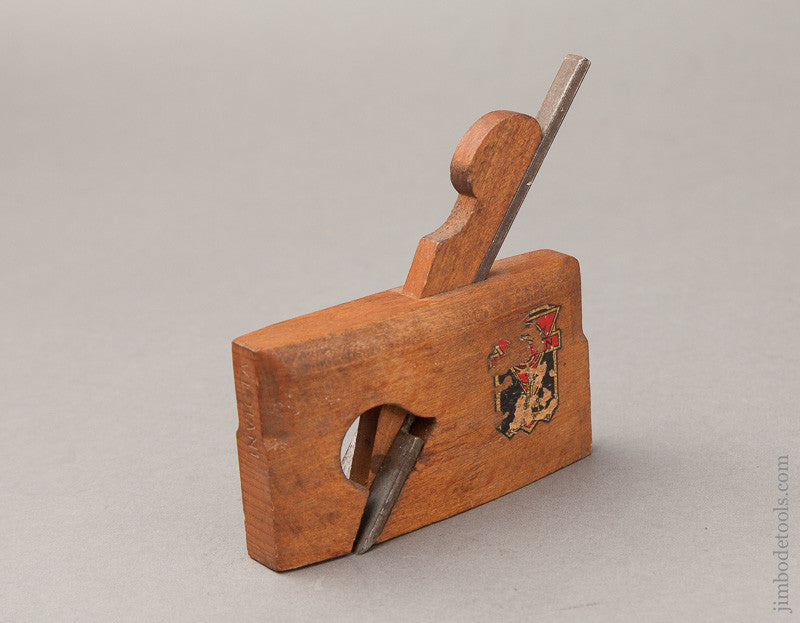 Rare SALMEN Miniature Coach maker's Rabbet Plane with Decal 