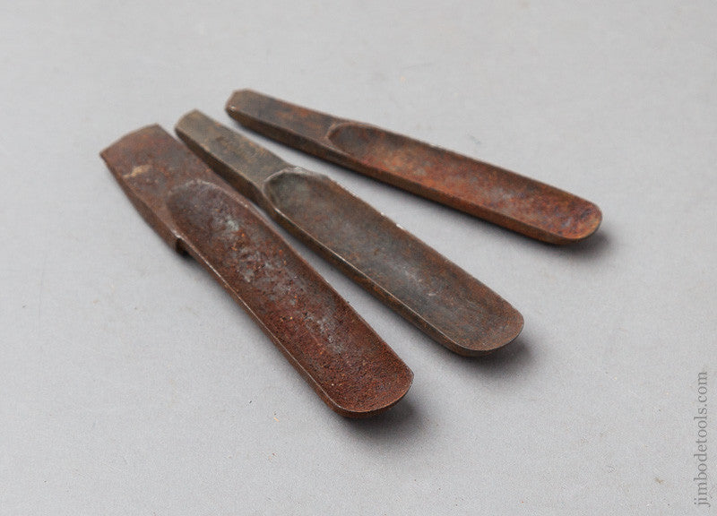 Set of Three 18th Century Chair maker's Spoon Bits by GLASCOTT