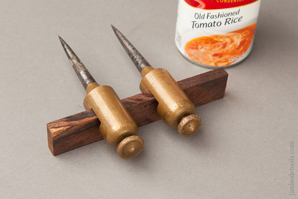  Hefty 5 1/2 inch Brass Trammel Points  