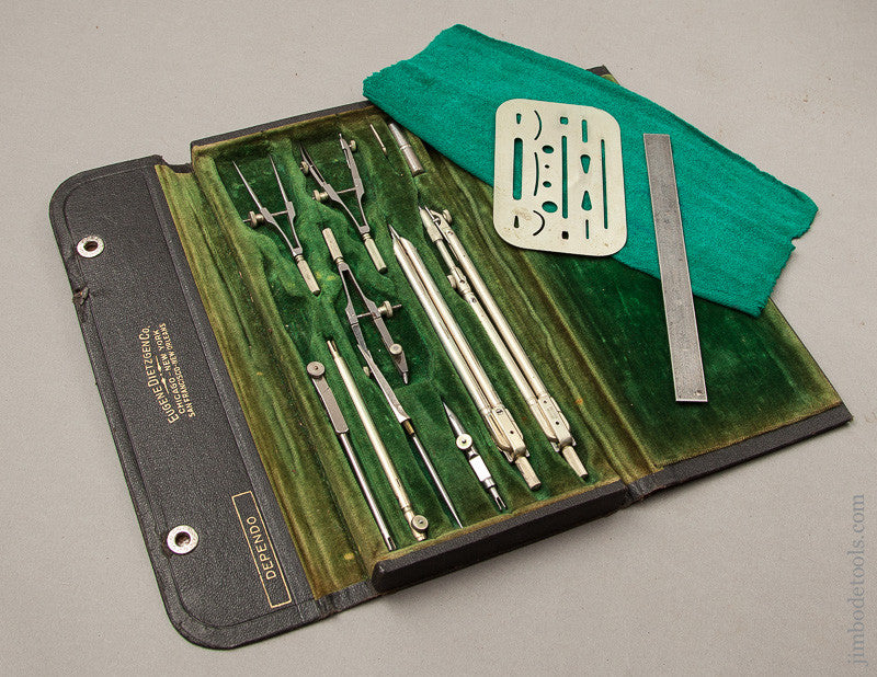 DIETZGEN Draughting Set in Original Fitted Case 