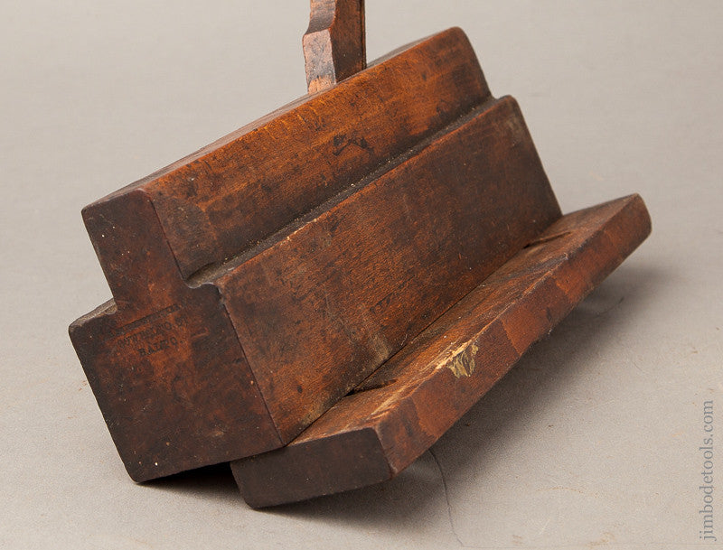 Moving Filletster Plane by A.B. SEIDENSTRICKER & CO. 90 W. BALTO ST. BALTO circa 1856-66 FINE