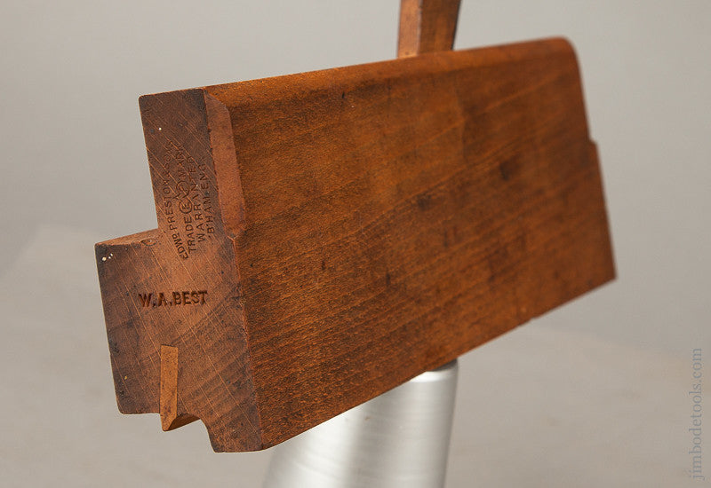  Extra Crisp and Fine User Side Bead Plane 1/2 inch by EDWD. PRESTON & SONS B'HAM ENG. Circa 1894-1900