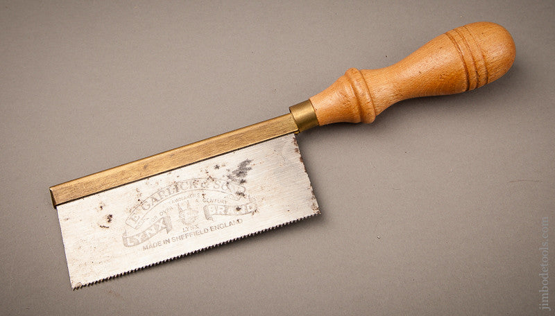 Unused! 15 point 5 inch Rip E. GARLICK & SON SHEFFIELD Brass Back Dovetail Saw