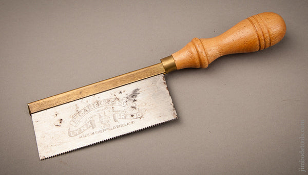 Unused! 15 point 5 inch Rip E. GARLICK & SON SHEFFIELD Brass Back Dovetail Saw