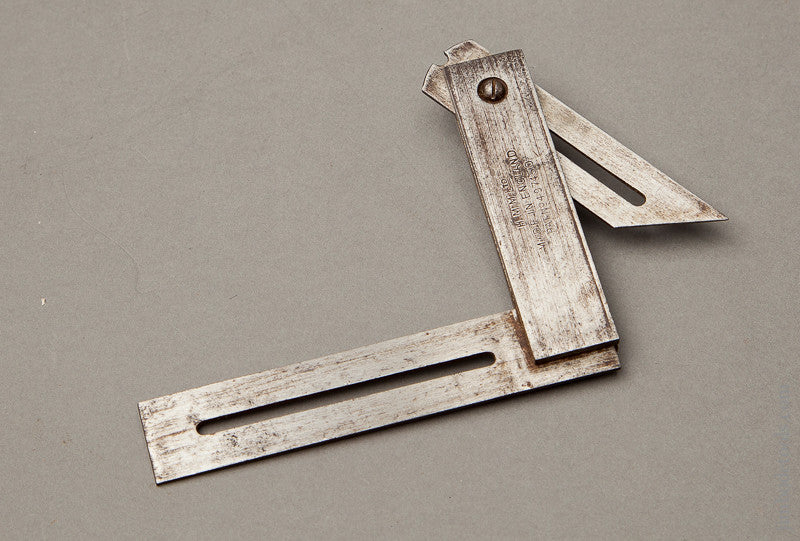Patented 3 1/4 inch Try Square and Bevel by H.M.M LTD. ENGLAND
