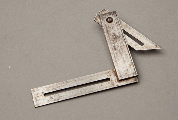 Patented 3 1/4 inch Try Square and Bevel by H.M.M LTD. ENGLAND