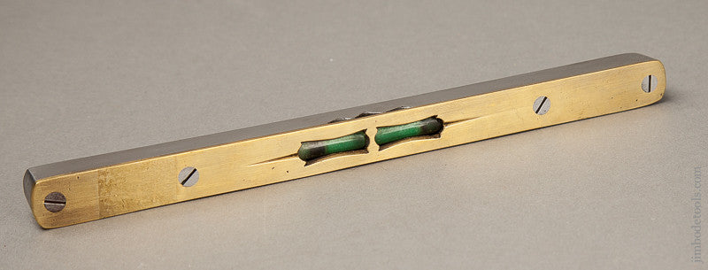  Exquisite Scottish-Style 9 inch Level in Iron and Brass 