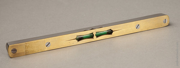  Exquisite Scottish-Style 9 inch Level in Iron and Brass 