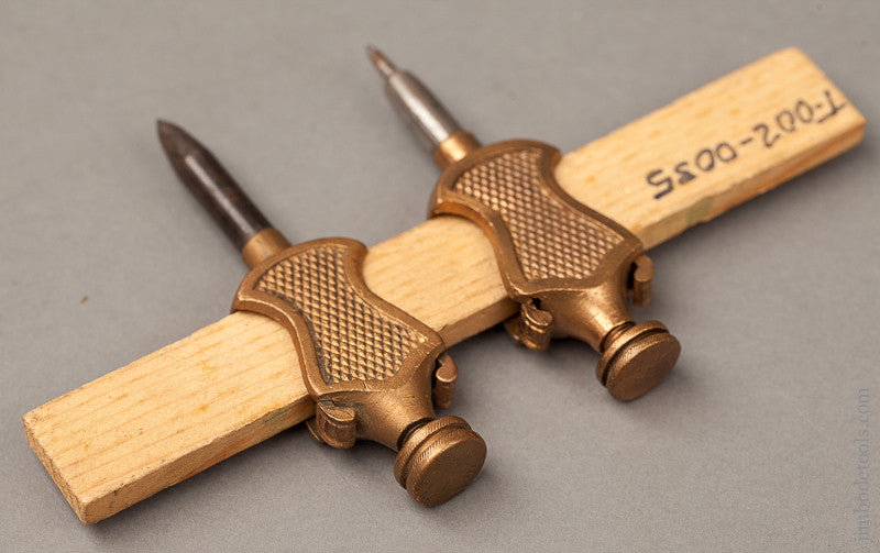  STANLEY No. 1 Brass Trammel Points 