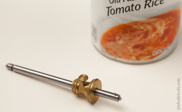 PAUL HAMLER Miniature 3 1/2 inch Brass and Steel Marking Gauge with Acorn Finial