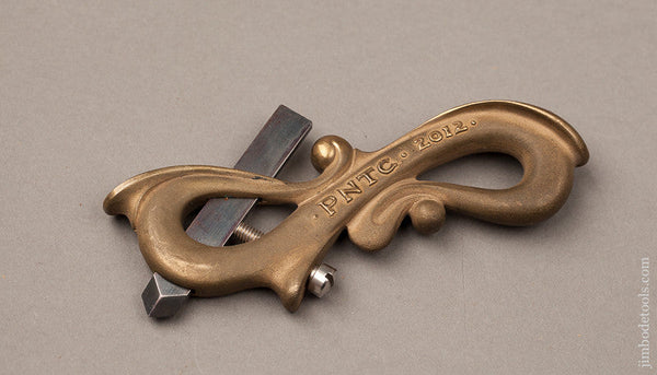  Incredible 2012 PNTC Best in the West Banquet Favor 4 1/2 inch Brass Marking Knife 