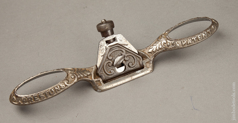  PRESTON'S PATENT Ten inch Flat Bottom Spoke Shave with Two inch Cutter