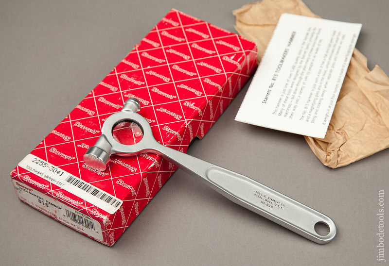 STARRETT No. 815 Toolmaker's Hammer MINT in Original Box