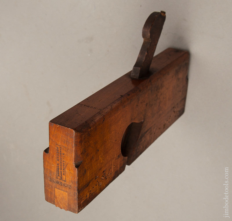 Double 1/4 inch Bead Plane by THOMAS HUDSON PLANE MAKER SHUDEHILL MANCHESTER circa 1871-1914 GOOD+