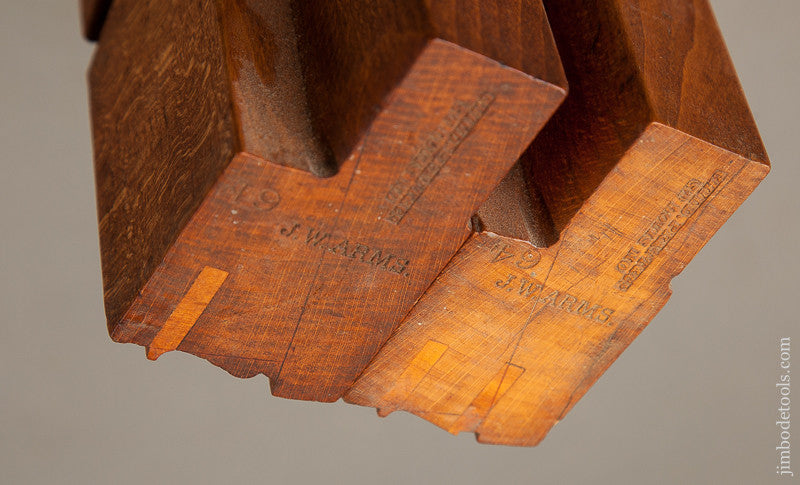  Beautiful Pair of Molding Planes from CHILD, PRATT & CO. circa 1852-59 St. Louis, MO