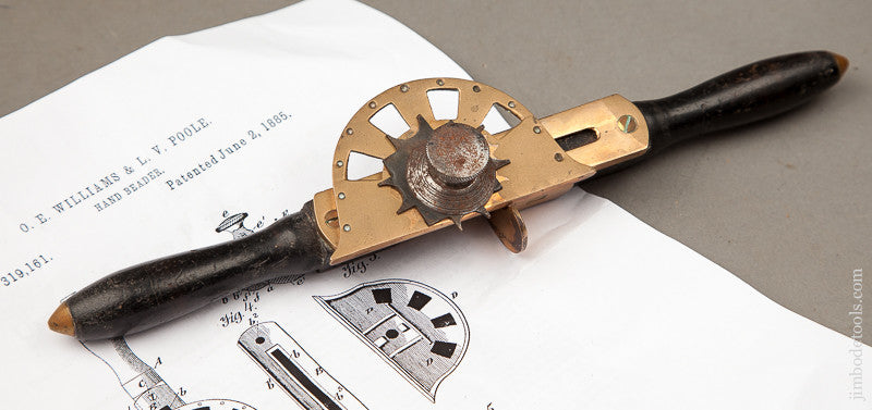 Extra Fine WILLIAMS & POOLE June 2, 1885 Patent WINDSOR Beader 