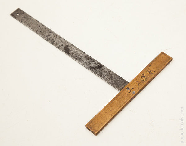 5 1/4 x 8 inch Brass and Steel Square by BUCK
