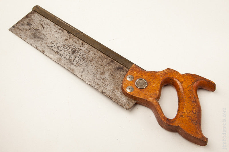 13 point 12 inch Rip DISSTON KEYSTONE K1 Brass Back Saw