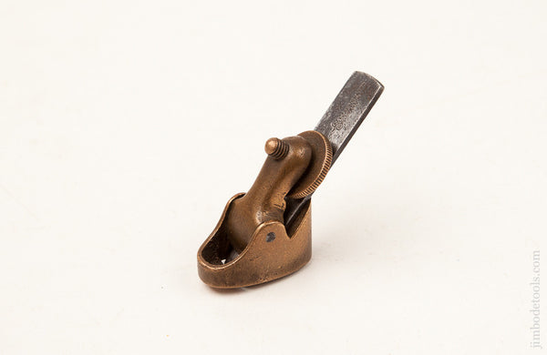Brass PRESTON Compassed and Radiused Violin Maker's Plane with Toothing Iron