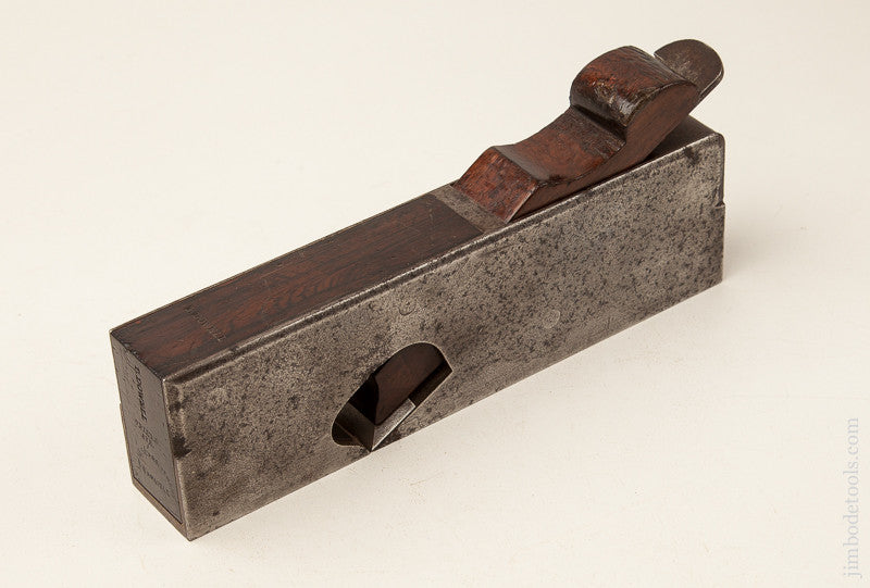  Massive 1 1/2 inch SPIERS Dovetailed Steel and Rosewood Rabbet Plane 