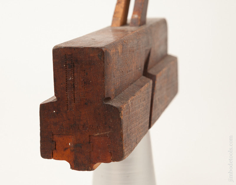  Dual Full Boxed Right and Left 3/8 inch Side Bead Molding Planes by J.R. TOLMAN HANOVER MASS. Circa 1849-60 GOOD 