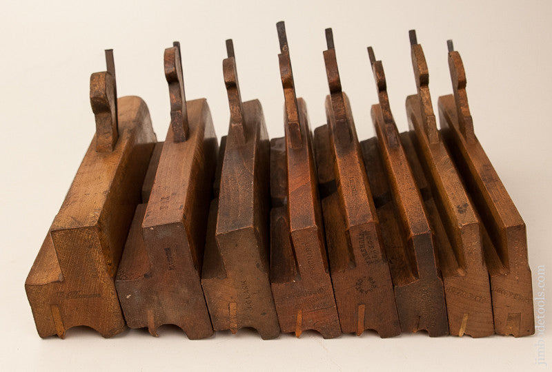  Set of Eight Side Bead Moulding Planes 