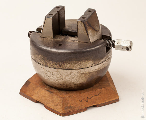 Fine L. W. GERY Patent Engraver's THE REX Ball Vise with Ball Bearings by A.D. MUEHLMATT