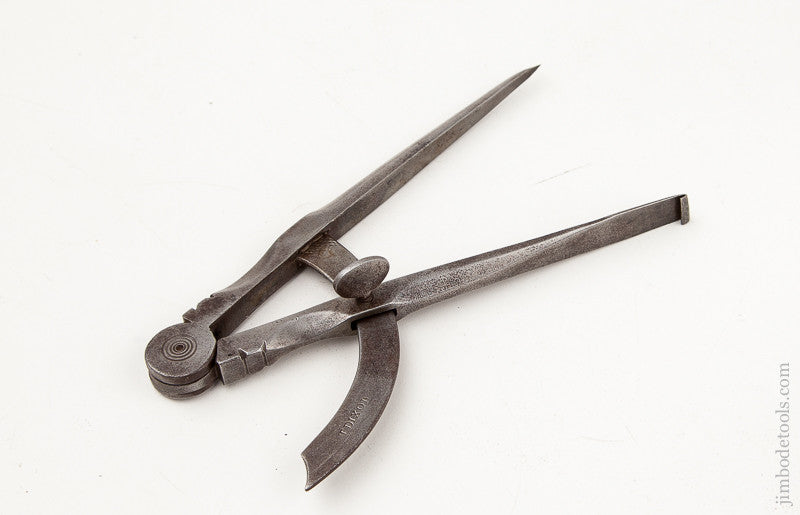 Six inch DIXON Saddle maker's Wing Dividers with Race Knife Tip