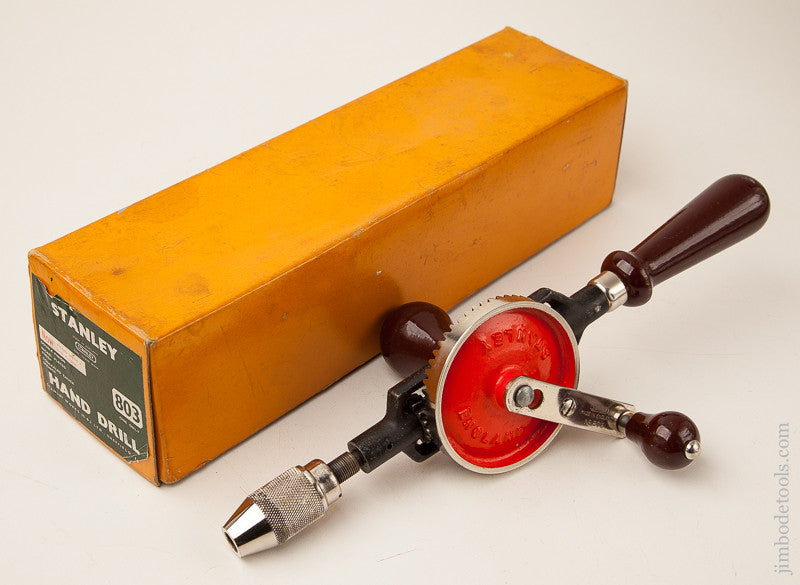 STANLEY No. 803 Hand Drill in Original Box 