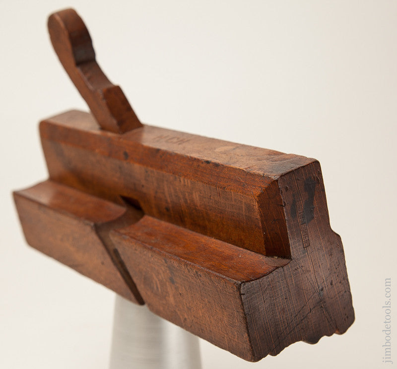 2 3/8 inch Wide Ten inch Crispy Complex Molding Plane by I. SLEEPER Newburyport, MA circa 1780-92 