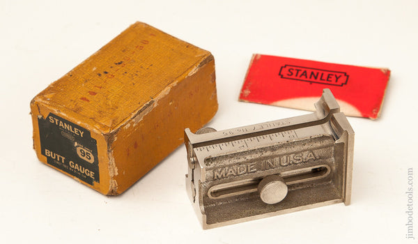 STANLEY NO. 95 Butt Gauge Mint in its Original Box 