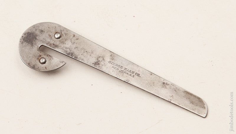 4 inch GEORGE NASH & CO. Miniature Center Finding Square