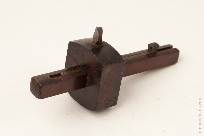  7 1/8 inch Rosewood and Brass Marking Gauge by S.S. NORTON 