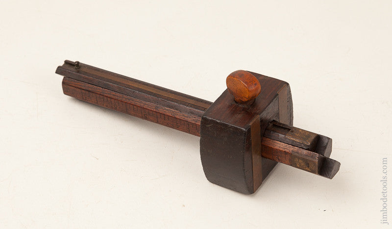  C. SHOLL March 8, 1864 Patent Four Stem Rosewood Marking Gauge  