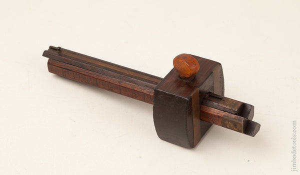  C. SHOLL March 8, 1864 Patent Four Stem Rosewood Marking Gauge  