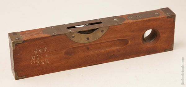 Fine and Rare! 12 inch RABONE Salesman's Sample Level with Prices for Each Available Length! 